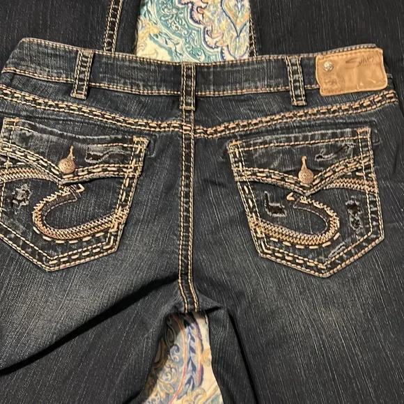 Pre-loved Silver Aiko Mid boot cut jeans size W32/L33 - Picture 6 of 7